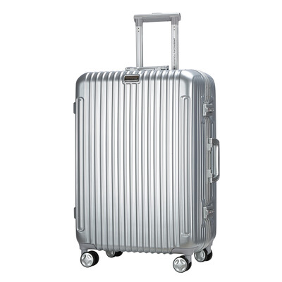 

American Travel AmericanTourister Trolley Case 20 Inch Aluminum Frame Box Men&Women Simple Business Suitcase Aircraft Wheel TSA Lock BH4 Boarding Case Black Send Box Set