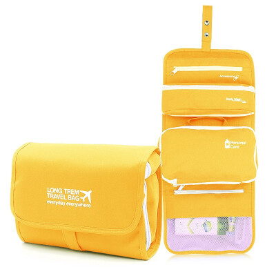 

40,000 km portable wash bag suit waterproof multi-function portable digital data line cosmetic bag travel male and female storage package SW1105 yellow
