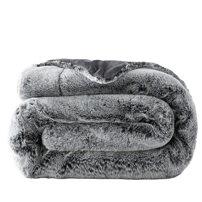 

Fluffy Rabbit Fur Plush Blanket Chunky Warm Sofa Plaid Twin Full Size Soft Cobertor Mink Throw Couch Chair Bed Blankets
