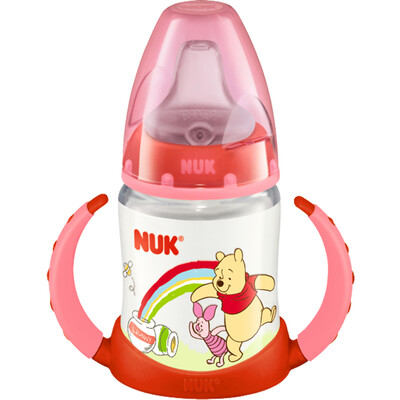

NUK wide mouth PP dual-use drinking cup childrens baby cup 150ml with pacifier can be used as a bottle Disney female baby models random color pattern Germany imported