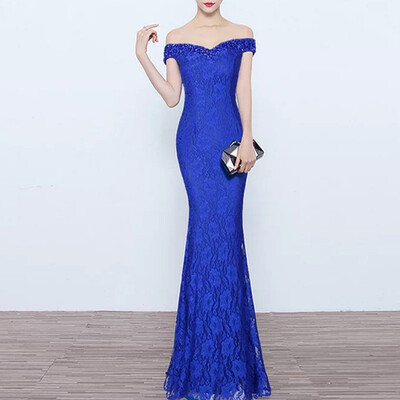 

Womens Formal Off Shoulder Mermaid Prom Evening Dresses Party Gown