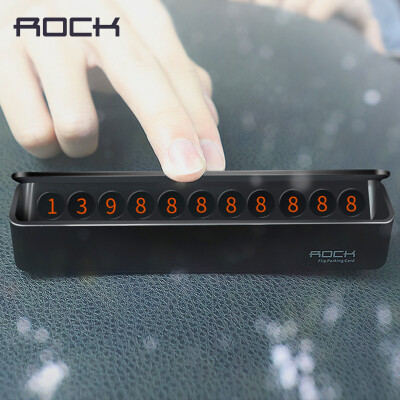 

Rock Temporary Parking Number Plate Notification Holder Stand Panel Universal For Car Move Call Car Parking Phone Number Board