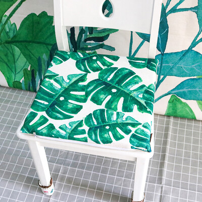 

Yuan Yuan Nordic wind green plant cushion anti-slip cotton padded padded sponge chair cushion