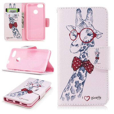 

BEFOSPEY Painting PU LeatherSoft TPU Card Slot Stand Wallet Case For Huawei P9 lite mini50" Y6 Pro2017