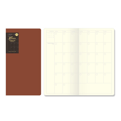 

Vmo travel account book refill core base account core month plan narrow log notebook notebook notepad C8106 brown