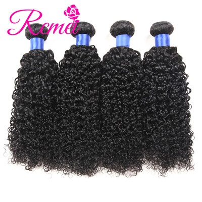 

Rcmei Hair 8A grade Kinky Curly Brazilian Hair 4 Bundles 100 Remy Human Hair unprocessed human hair