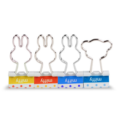 

Morning light M&G Mifi crank color long tail clip paper clip dovetail clip iron clip 19mm 4 Pack office stationery FBS92783