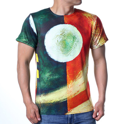 

Fashion Casual Pullovers Personality Printed Short Sleeves Mens T-shirts