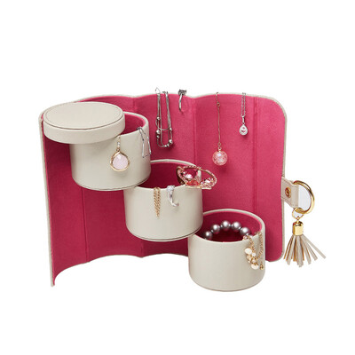 

Vlando portable jewelry box travel European jewelry bag creative small ring earrings jewelry storage box