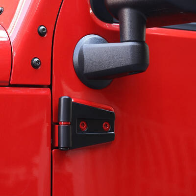 

Black Door Hinges Covers Moulding Trim Protector for Jeep Wrangler JK Unlimited 4 Doors 2007-2017 8 pcs