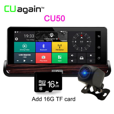 

CU50 DVR 7 "Touch Android Car Camera 3G WIFI Зеркало заднего вида DVR GPS Автомобильный видеорегистратор Dash Camera FHD 1080P Dual Lens