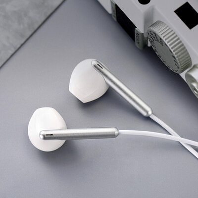 

Tang Mai T3 Headphone Ear Music Wire Earbud Headset Stereo Mobile Phone MP3 Universal K Song Headphone Aurora Silver ios Version