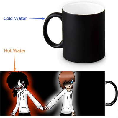 

Jeff The Killer Morphing Mug Color Change Tea Cup Волшебная молочная кружка для кофе