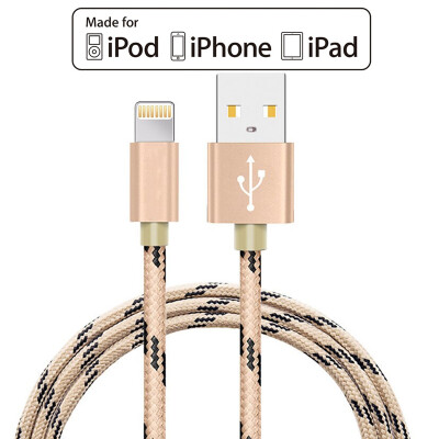 

MFI Lightning to USB Cable Pack Nylon Braided 8 pin Charging Cables 8pin USB Charger Cord for iPhone 77 Plus6S Plus5SiPad