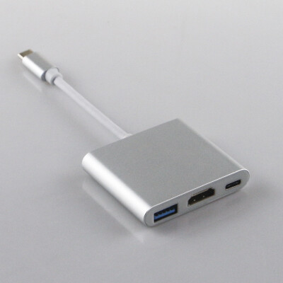 

Lanyos USB 3.1 Тип C к HDMI USB 3.0 USB-C Адаптер HUB Тип-C Extender HD 1080P для Macbook 12-дюймовый дисплей Chromebook Pixel TV