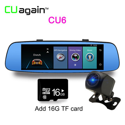 

CU6 Smart Dash Cam 4G DVR 8 Car GPS Android Mirror Camera Wifi ADAS Bluetooth Video Recorder Touch Screen DVR Carro