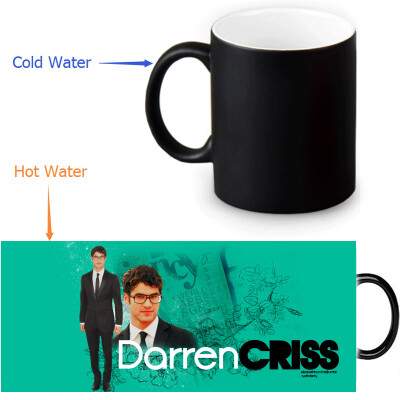 

Darren Criss 350ml12oz Heat Reveal Mug Color Change Coffee Cup Sensitive Morphing Mugs Magic Mug Milk Tea Cups