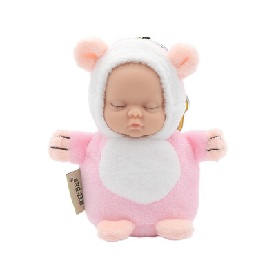 

Bieber Mini Super Cute Charm Plush Toys Hanging Doll Sleep Appease Doll 10CM Pink