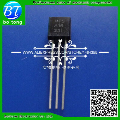 

Free shipping 200PCS MPSA16 A16 TO-92 NPN Transistor