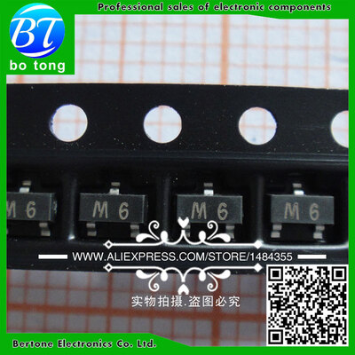 

Free Shipping 500PCS MMBT9015LT1G MMBT9015 S9015 Marking Code: M6 SOT-23 Transistors
