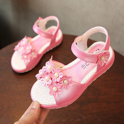 

Children Shoes Girls Sandals 2018 New Summer Fashion Flower Flat Soft Sole Kids Shoes for Girl Princess Sandals Eur Size 26-36