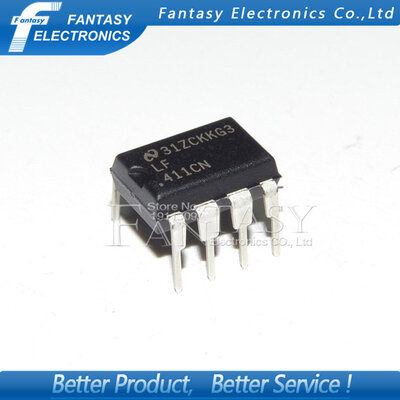

50PCS LF411CN DIP8 LF411 DIP new and original IC free shipping