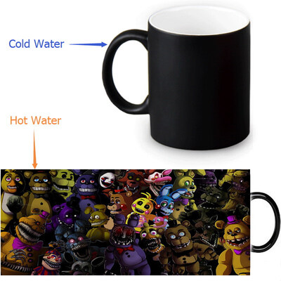 

Five Nights at Freddys Morphing Mug Color Change Tea Cup Magic Milk Coffee Mug