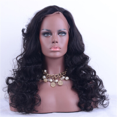 

Long Cheap Virgin Remy Brazilian Body Wavy For Black Women Lace Front Human Hair Wigs Free Shipping