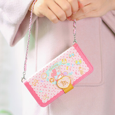 

Hello Kitty Apple iPhoneX Mobile Shell Cartoon Stand Anti-fall flip Hand chain Chain Cover Candy Melody
