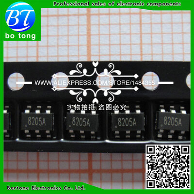 

Free shipping IC Chip 8205S 8205A lithium battery protection IC SOT23-6 (20pcs / lot)