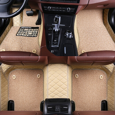 

KOOLIFE Fully surrounded by car mats wire ring double-decker car special custom-made mats English Long Corolla Sagitar LaVida Mercedes-Benz Roewe Magotan foot pad NG double-meter rice