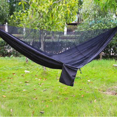 

Automatic speed double parachute deployment mosquito hammock 290140 with wind rope nail