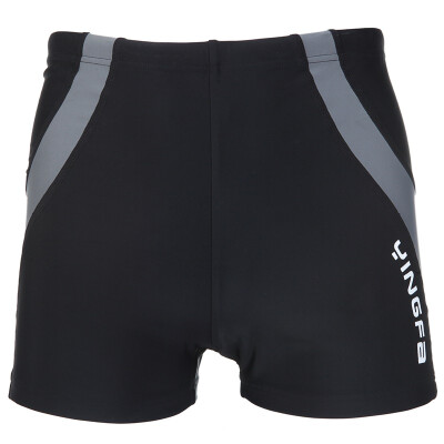 

British YINGFA new black flat feet swimming trunks 3533-1 XL code