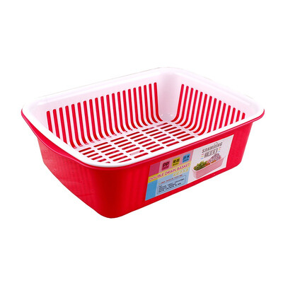 

Three US-based double deodorized baskets fruit&vegetable fruit&vegetable basket 6383 colors are sent at random