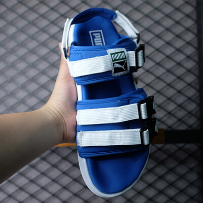 

2018 Puma Leadcat YLM Velcro Lock Мужчины и женщины Спортивные сандалии Черные и белые спортивные повседневные ботинки