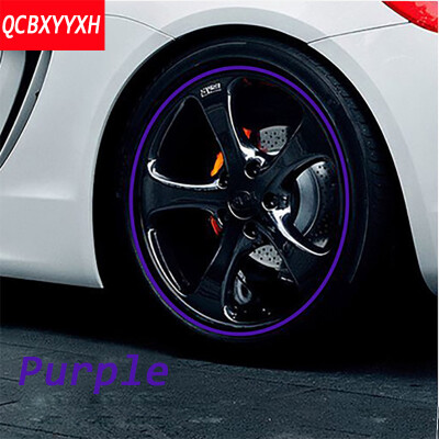 

8MRoll Car Wheel Protector Hub Sticker Car Decorative Styling Chromium Plated Strip Rims blade Tire Protection Auto Accessories