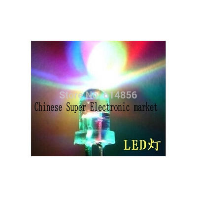 

50PCS 5mm RGB 7 color fast flash LED light-emitting diode (LED) New products and ROHS