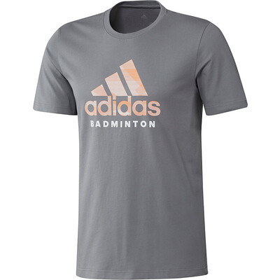 

Adidas бадминтон мужская с коротким рукавом хлопчатобумажная футболка с бриллиантом GRAPHIC CV4337 серый M код