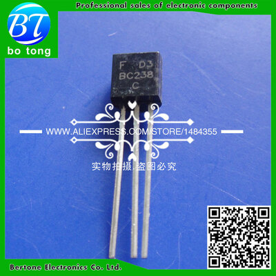 

50pcs free shipping BC238C BC238 TO-92 Bipolar Transistors - BJT NPN 25V 100mA