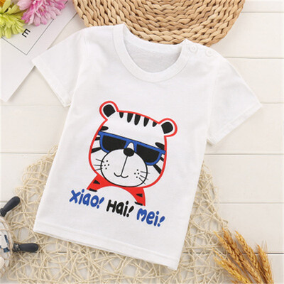 

2018 Cotton Kids T-Shirt Children Summer Short Sleeve T-Shirts For Boys Girls Clothes Baby Boy T Shirt Toddler Tops