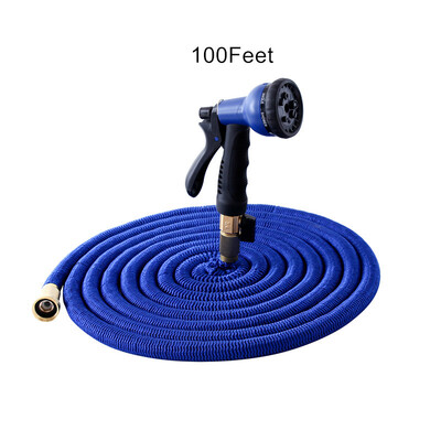 

VODOF 1 Set 100 Feet Multifunctional Expandable Garden Hose Water Hose With Sprayer EU US Latex Tube Magic Flexible Hoses
