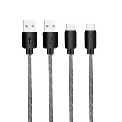 

Kiirie USB Type-C Cable, 2шт (1M, 1 x 2M) Нейлоновый плетеный шнур Быстрый зарядный кабель для USB-устройств типа C