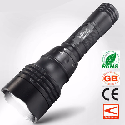 

Diving Scuba Zoom LED Flashlight Underwater CREE Q5 Powerful LED Portable Light 18650 Rechargeable Handy Torchlight