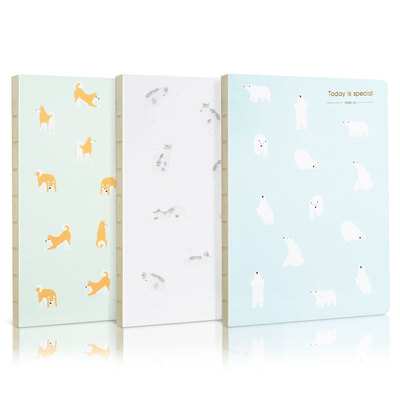 

Deli deli 32k96 pages cute pet family series student account book office notebook notebook color random SZ003