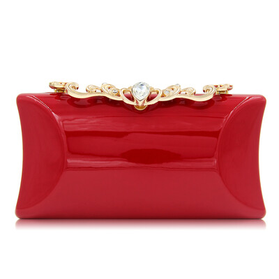 

Milisente Brand Women Small Shoulder Bags Glossy Rhinestone Evening Purse Mini Party Clutch Messenger Crossbody Red Bag