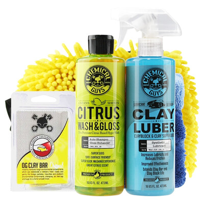 

Chemical Kid Leather Clean Coating Maintenance Set Interior Sofa Leather Clean Coating Moisturizing Care Nursing Neutral Formula Auto Accessories
