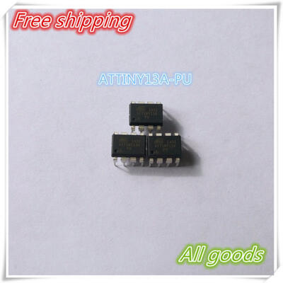 

Free Shipping 5PCS 100 New Original ATTINY13A-PU ATTINY13A PU IC MCU 8BIT 1KB FLASH 8DIP