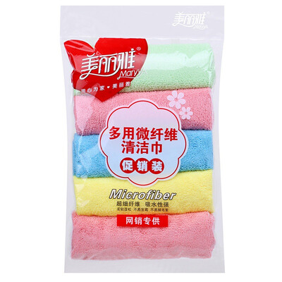

Jingdong Supermarket] beautiful and elegant multi-purpose microfiber cleaning towel 40x40cm 5 pieces of promotional equipment HC060302