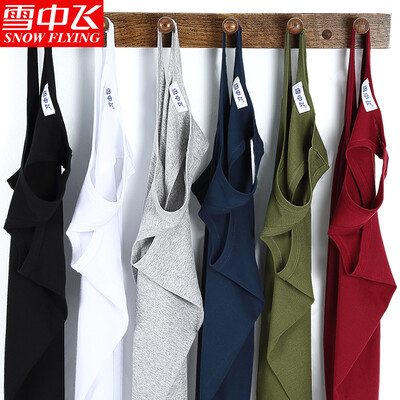 

Jingdong Supermarket Snow flying mens vest cotton solid color fashion thread vest mens bottoming shirt sweatshirt XXQMBX0514 hemp gray 17590 L