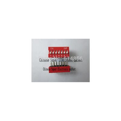 

50PCS 254mm DIP Switch 7Pin Flat Dial Switch Toggle Switch 7 way